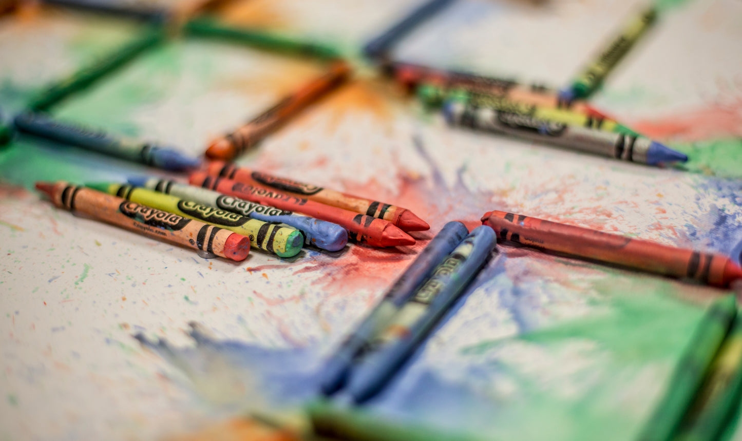 Close Up Abstract Crayon Melt Print 8.5" x 11"