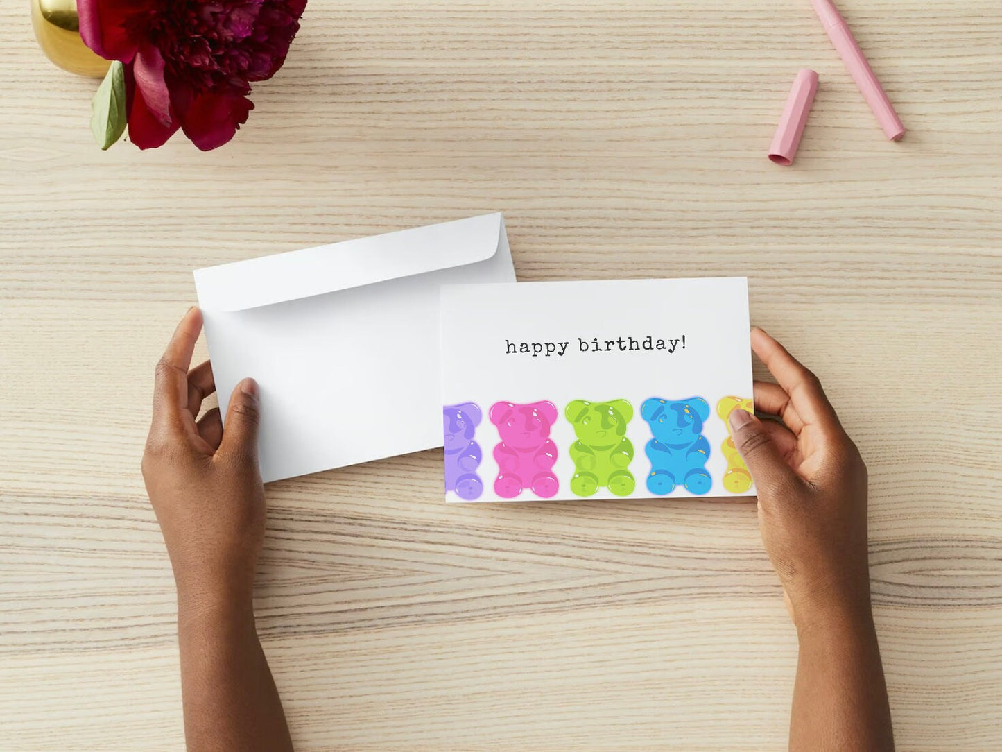 Gummy Bear Happy Birthday Card | PRINTABLE