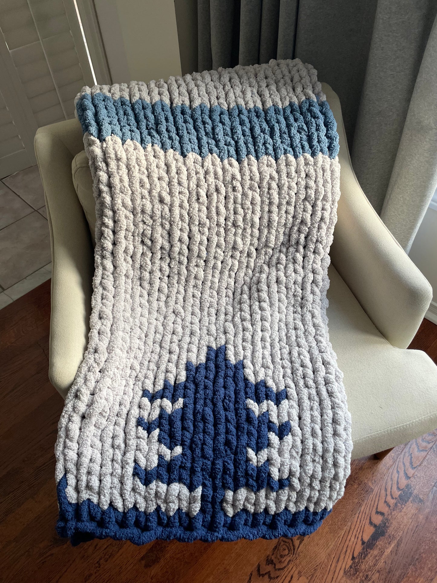 Healing Hand, Chunky Knit "Muskoka" Blanket