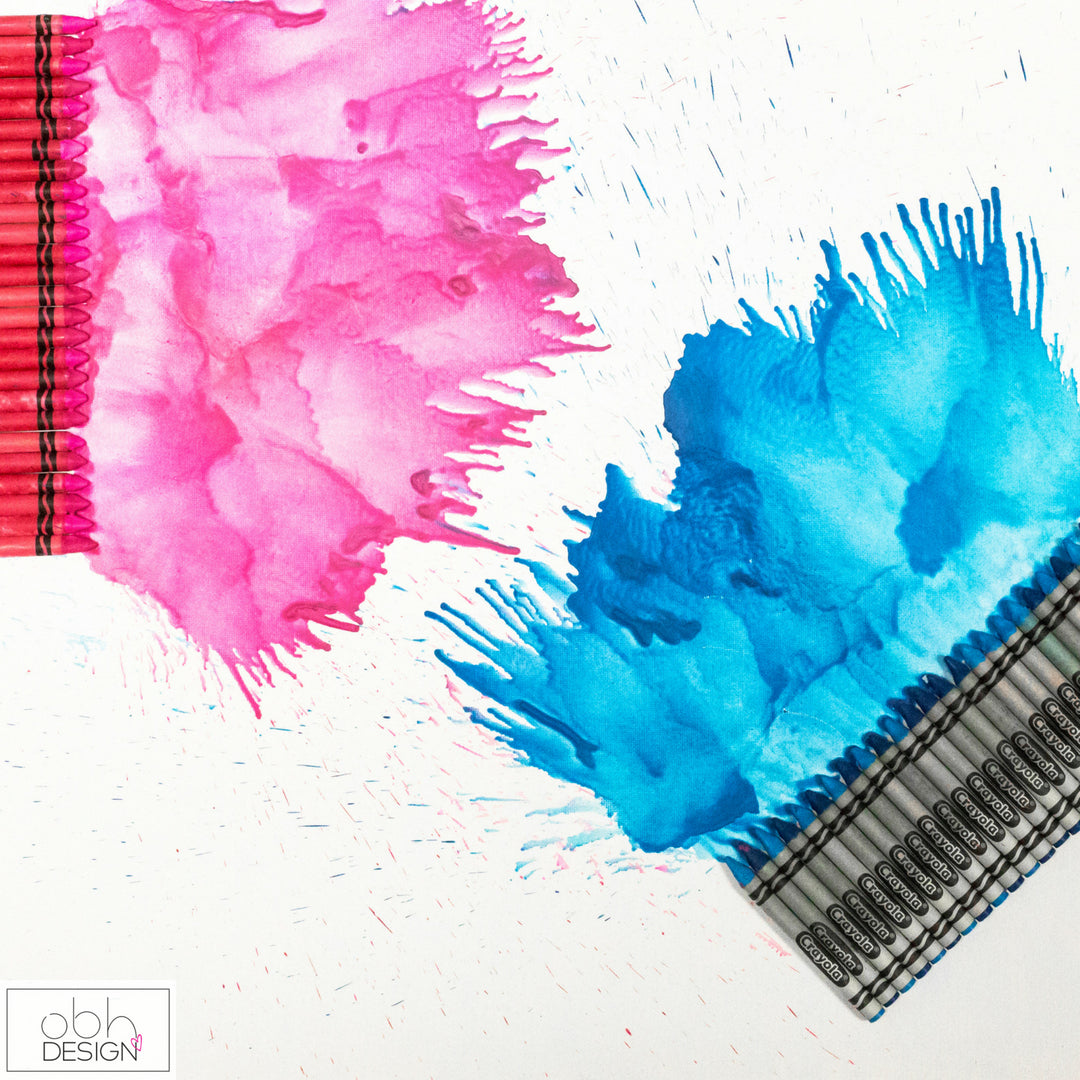 My Crayon Melt Art Story | Off By Heart Design