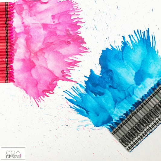 My Crayon Melt Art Story | Off By Heart Design