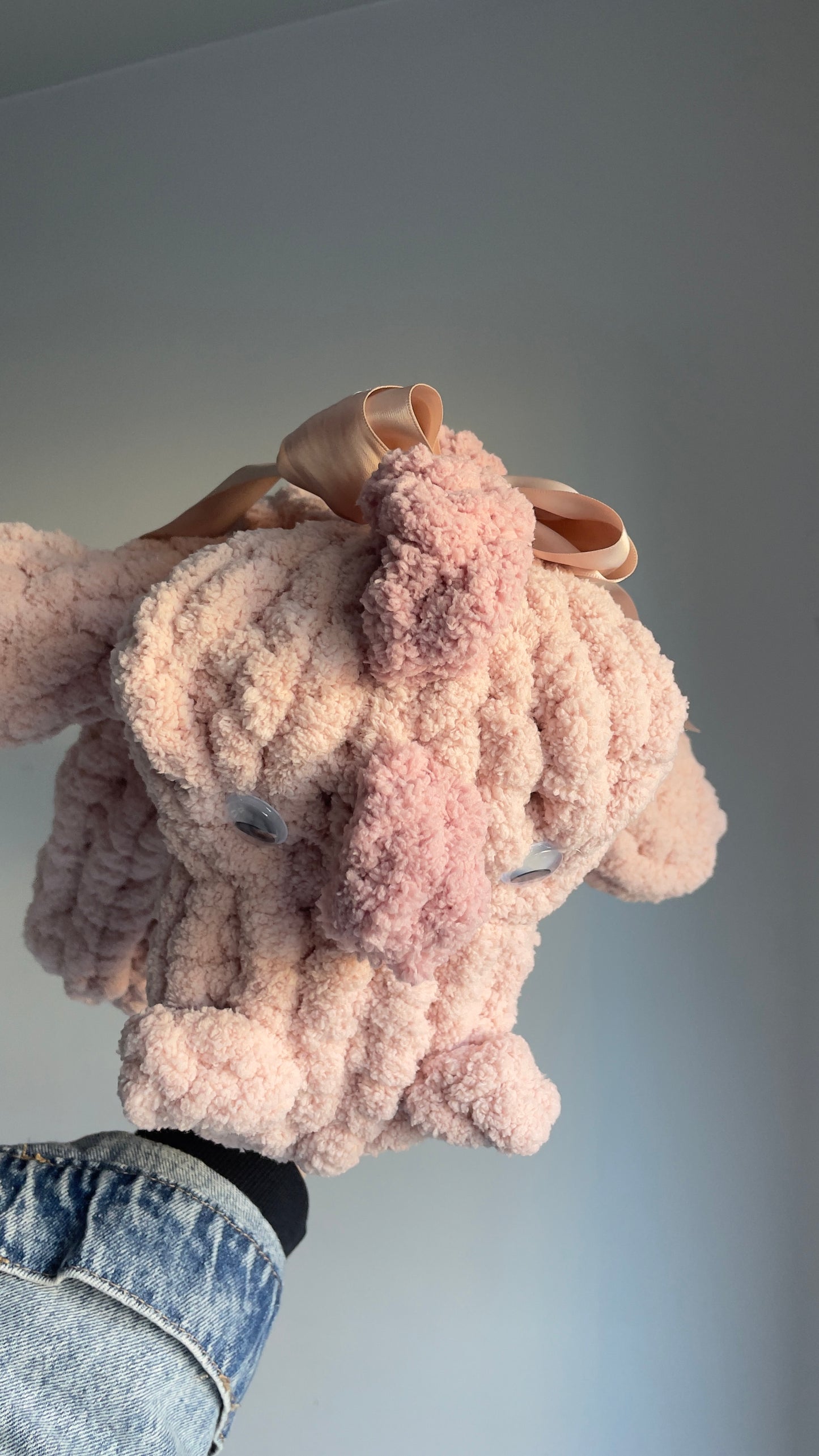 Daisy Dino Snuggler | Plush Dinosaur Toy | Chenille Yarn Dino