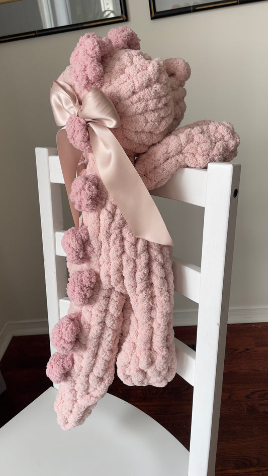 Daisy Dino Snuggler | Plush Dinosaur Toy | Chenille Yarn Dino