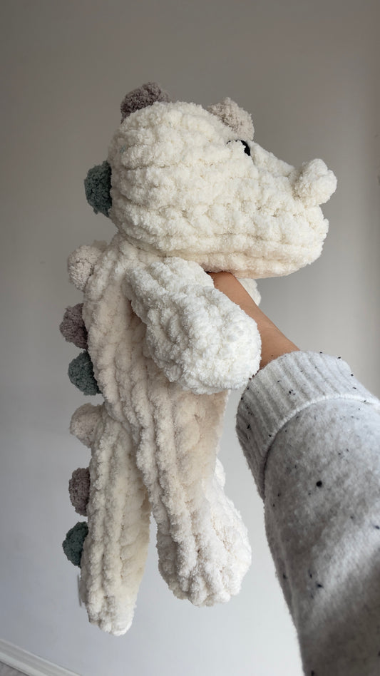 Rexy Dino Snuggler | Plush Dinosaur Toy | Chenille Yarn Dino