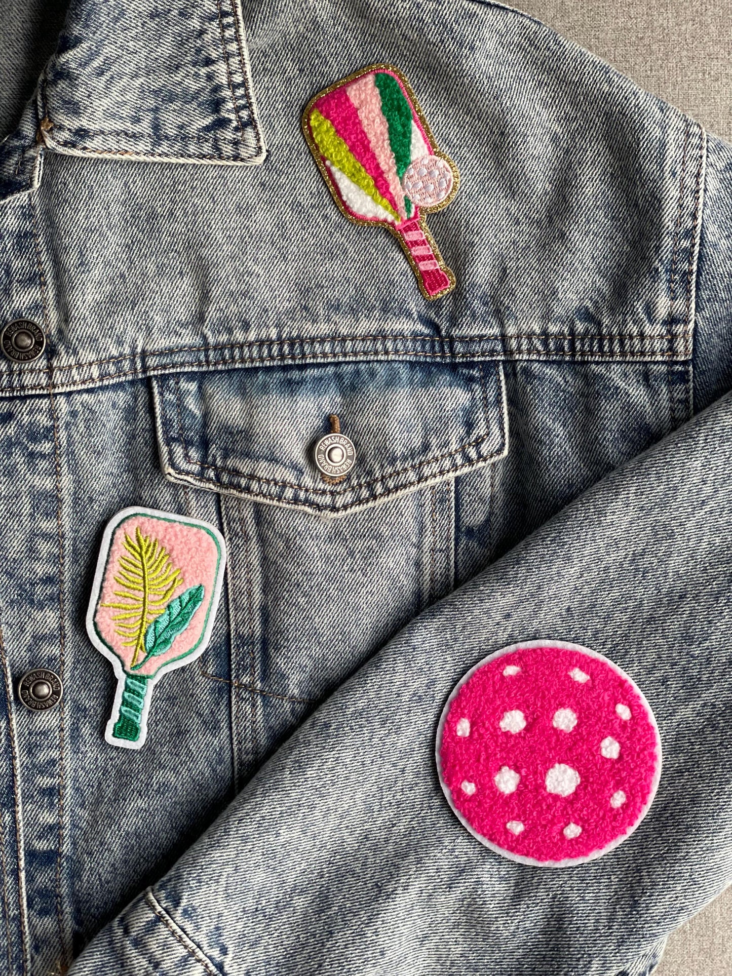 Pickleball Patch | Peel Stick, Sew On, Iron On