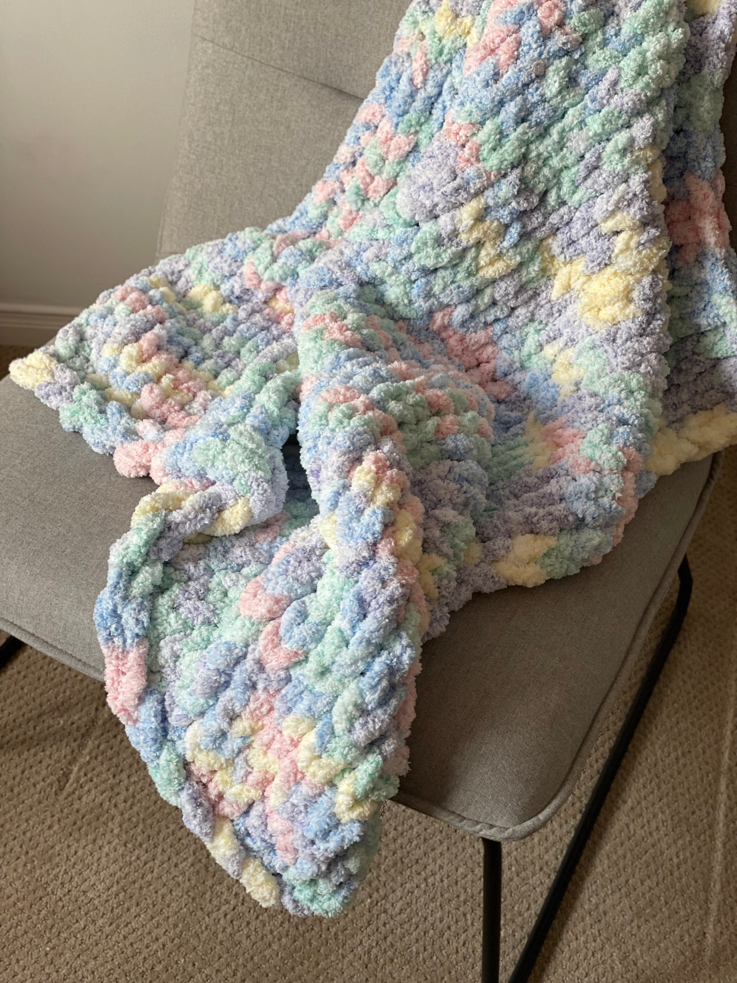 Healing Hand, Chunky Knit Baby Blankets - Unicorn Yarn