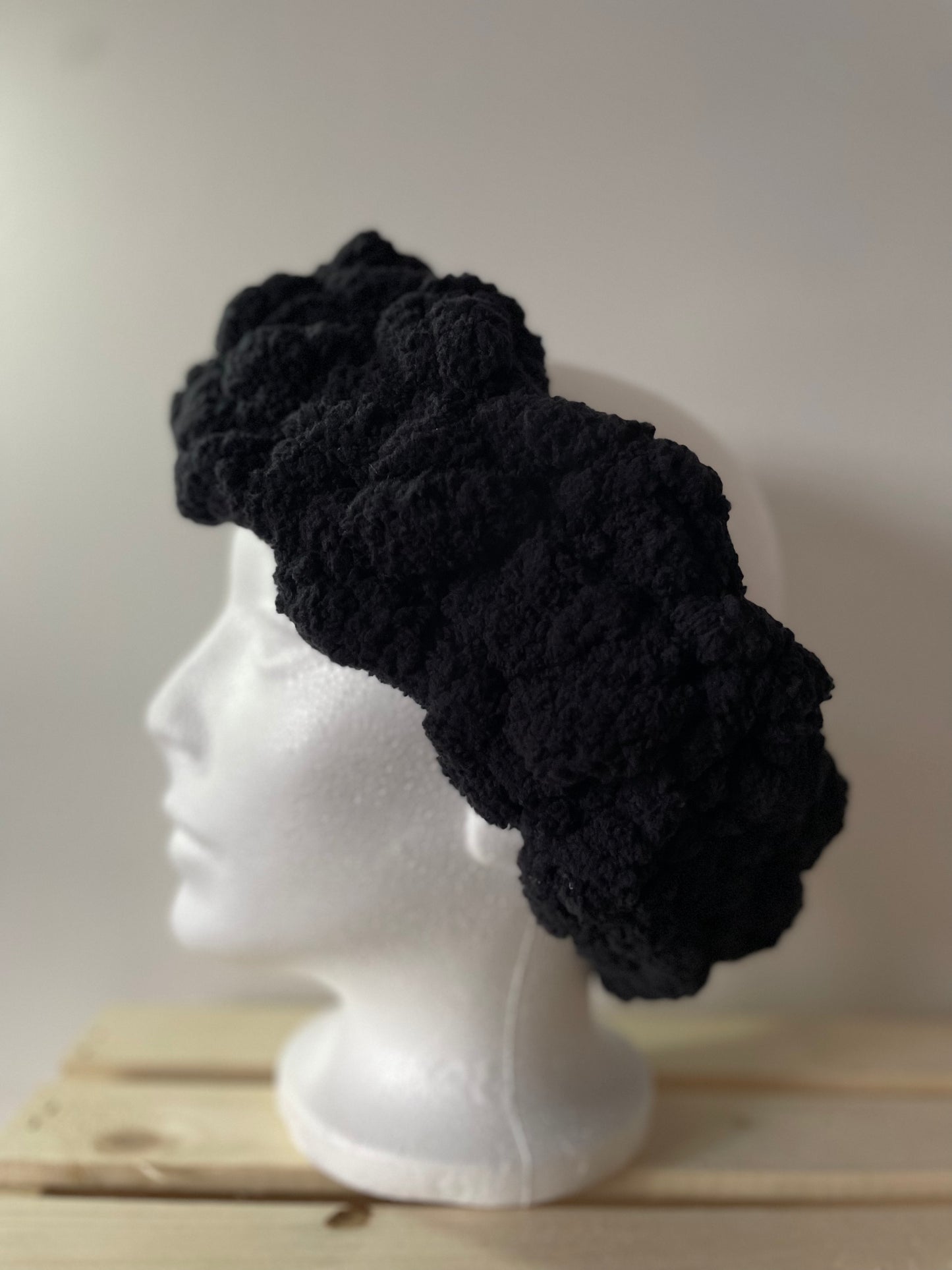 Happy Head Ear Warming Headband in Black