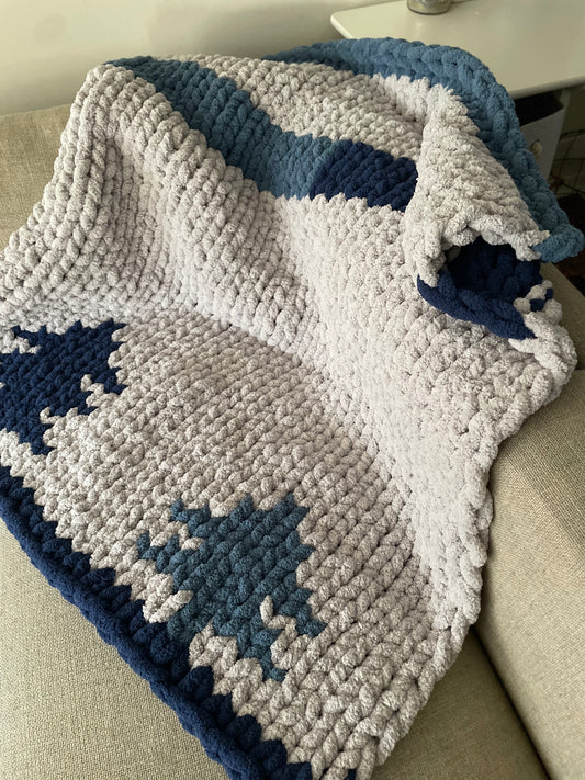 Healing Hand, Chunky Knit "Muskoka" Blanket