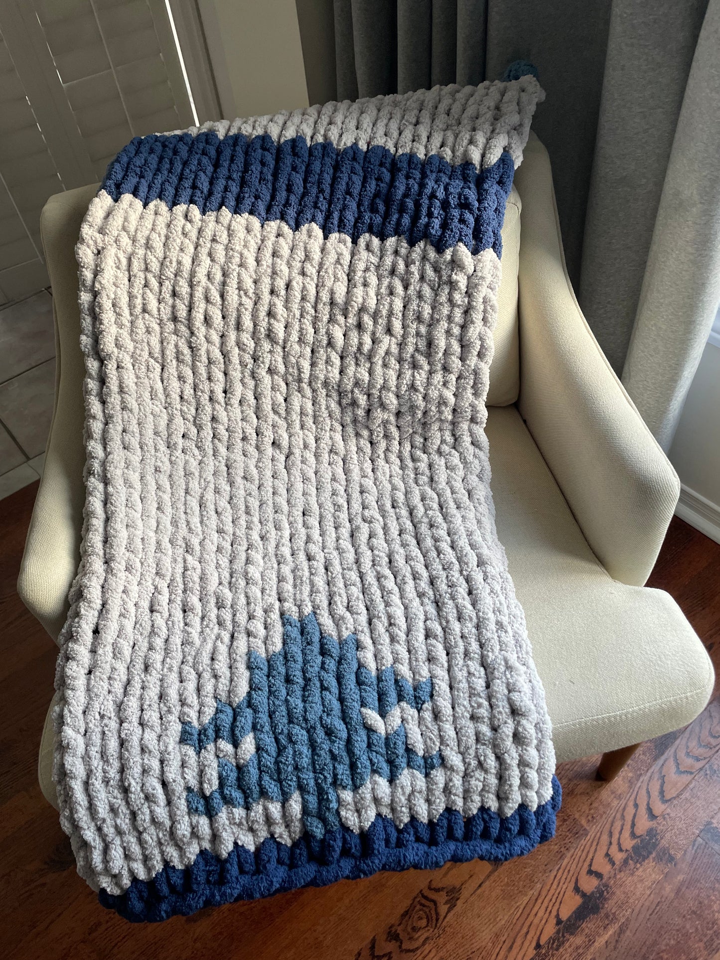 Healing Hand, Chunky Knit "Muskoka" Blanket