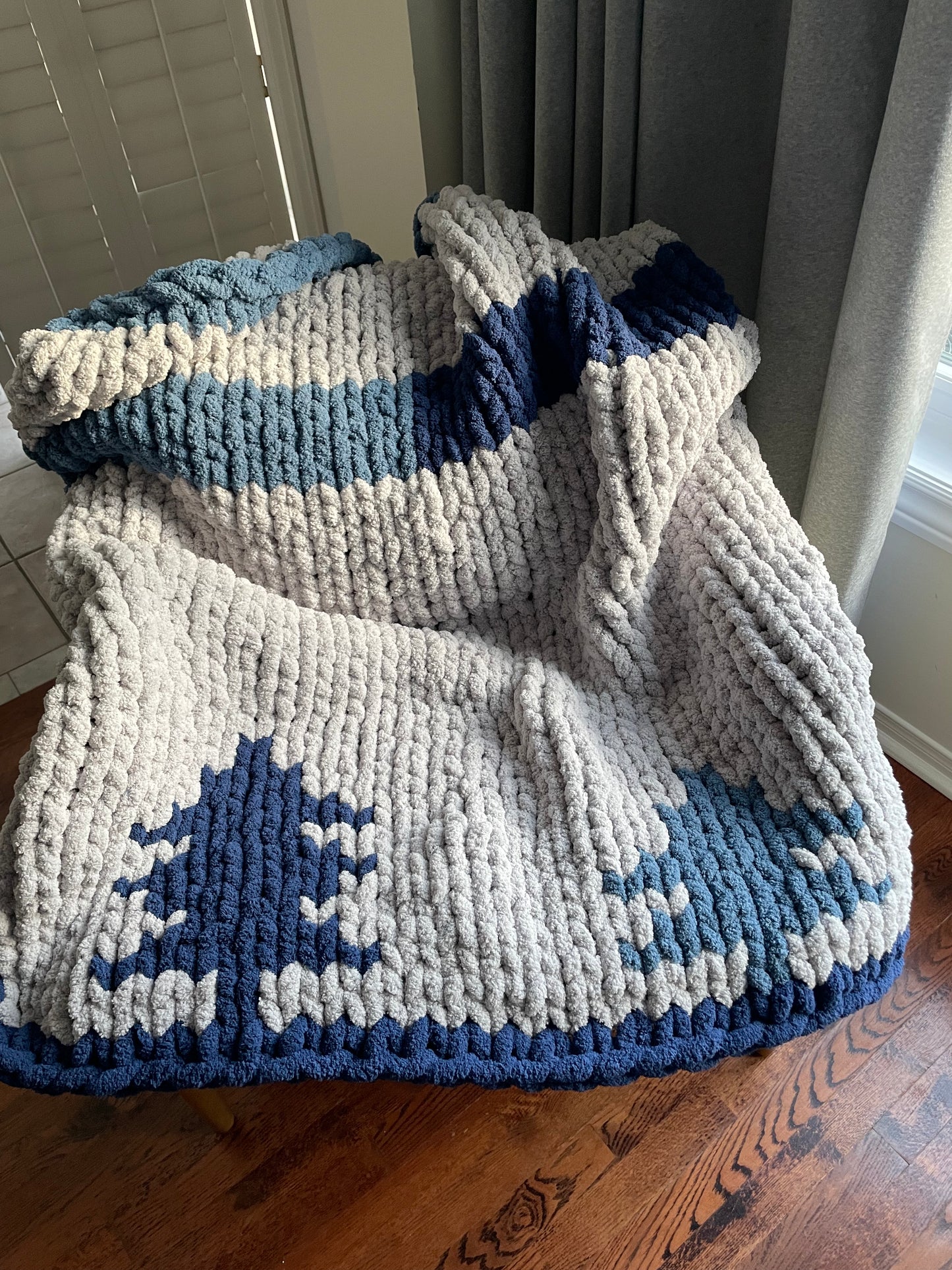 Healing Hand, Chunky Knit "Muskoka" Blanket
