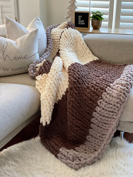 Healing Hand, Chunky Knit Blanket - The Northern