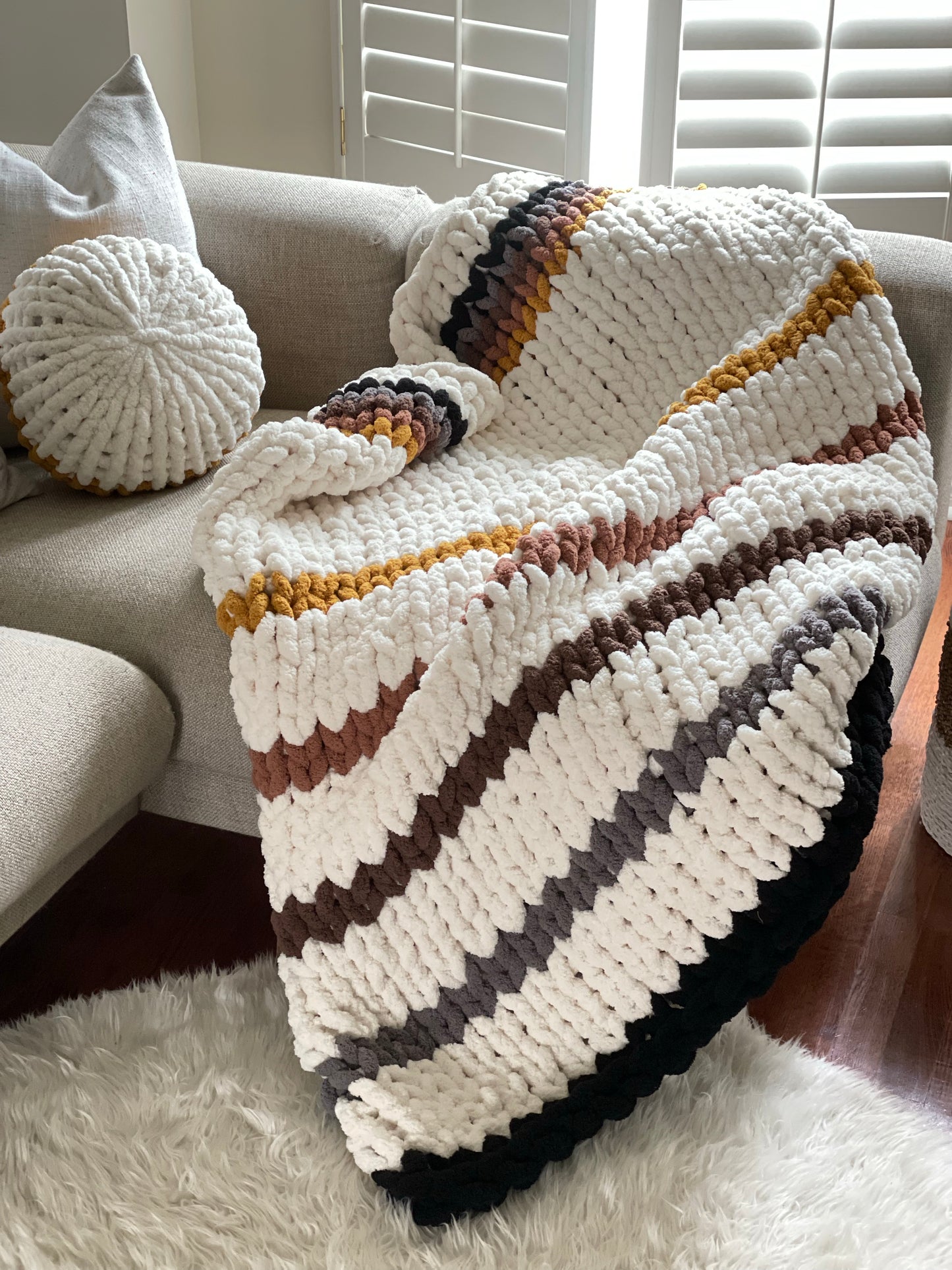 Healing Hand, Chunky Knit "The Hank" Blanket
