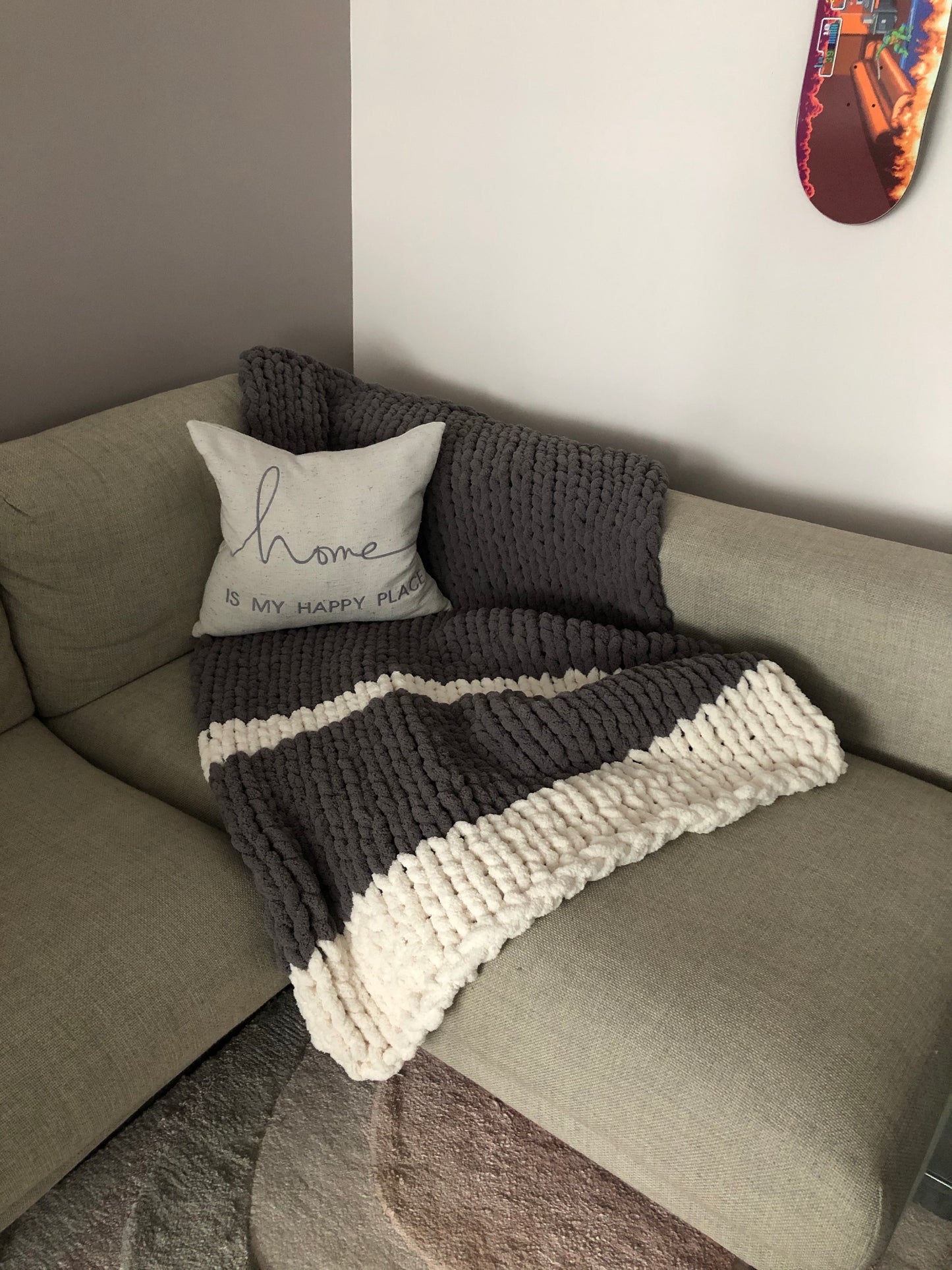 Healing Hand, Chunky Knit Stormy Grey